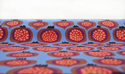 Brandon Mably Fabric Pomegranate Blue (per 1/4 metre)