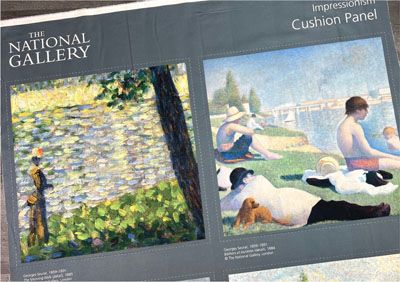 French Impressionists The National Gallery fabric: Impressionism Cushion Panel