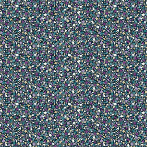 Luna Fabric: Star, Blue