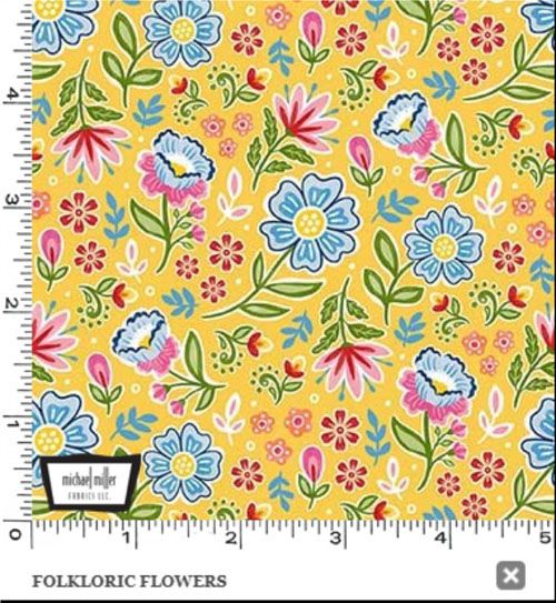 Fiesta fabrics: Folkloric Flowers