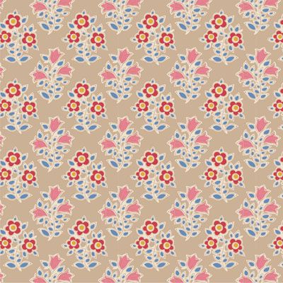 Tilda Jubilee fabric: Farm Flowers Sand