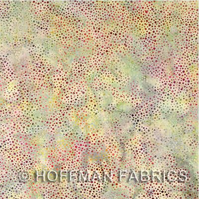 Hoffman Batik Fabric: Bali Dots Impressionist (per 1/4 metre)