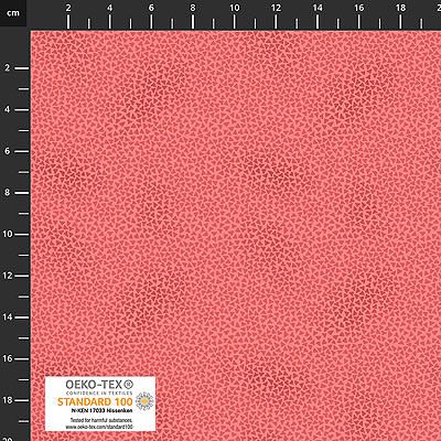 Quilters Coordinates fabric: Tiny Triangles Coral (per 1/4 metre)