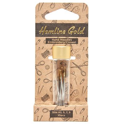 Hemline Gold  Embroidery Hand Sewing Needles