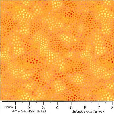 Dots and Spots fabrics: Dots on Orange