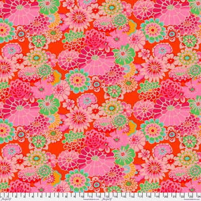 Kaffe Fassett Asian Circle Tomato (per 1/4 metre)