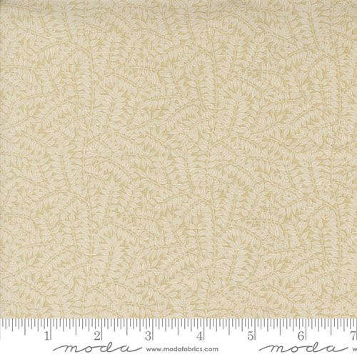 Morris Manor fabric: Branch, Porcelain