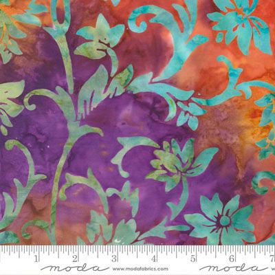 Bonfire Batik fabric: Trailing Ember (per 1/4 metre)