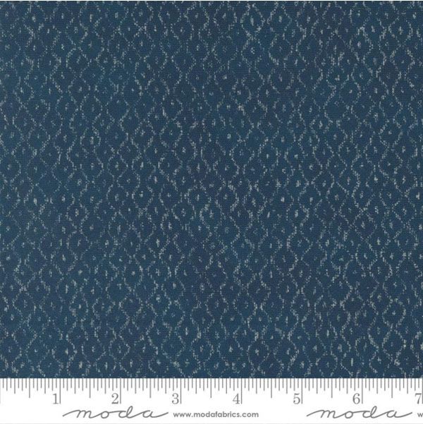 Indigo Blooming fabric: Nara Diamonds Navy