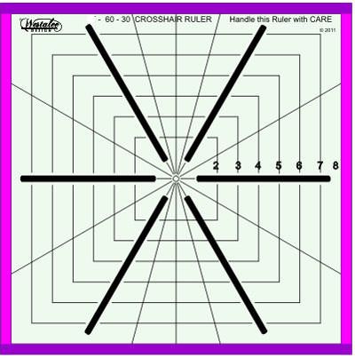 Westalee Ruler Crosshair Square 8.5' 6 Point