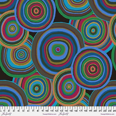 Kaffe Fassett Targets Fabric Green (per 1/4 metre)