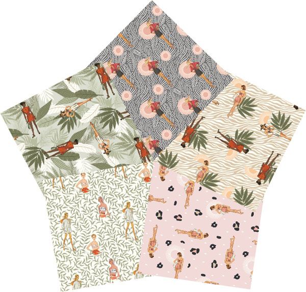 Simplicity Safari Sunset fabric, Fat Quarter Pack