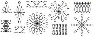 Westalee Ruler SpineFex Curly Q’s 6 Piece “Odd” Set  Low Shank