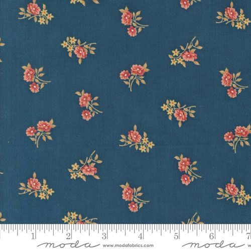 Sandalwood fabric: Rosalie, Indigo