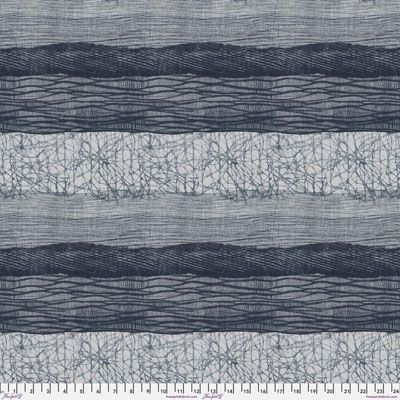 Rust and Bloom Fabric: Navy Bloom (per 1/4 metre)