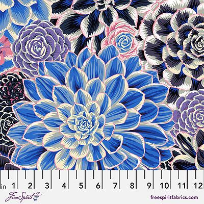 Kaffe Fassett Collective: House Leeks Contrast (per 1/4 metre)