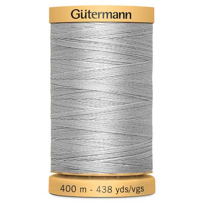 Gutermann Natural Cotton 50 Weight Thread 400m 618 Grey Skies