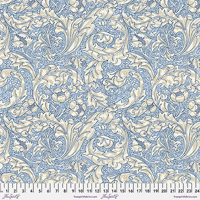 William Morris Wandle Fabric: Bachelors Button Blue (per 1/4 metre)