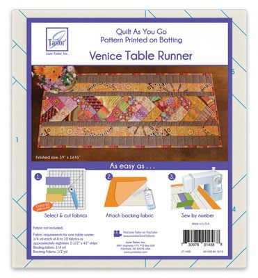 June Tailor Venice Quilt as you Go Table Runner Wadding