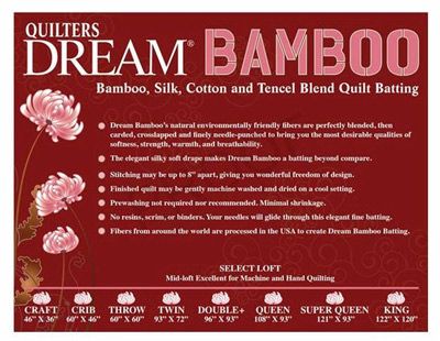 Quilters Dream Bamboo Wadding, Crib Size