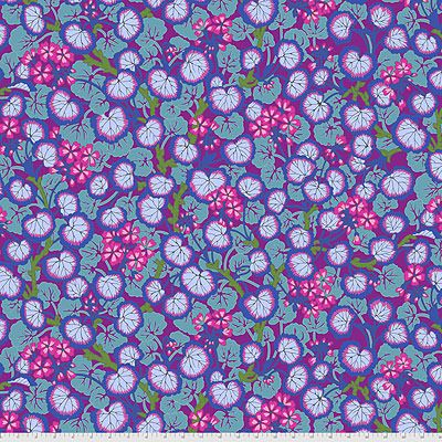 Kaffe Fassett Collective: Climbing Geraniums Purple (per 1/4 metre)