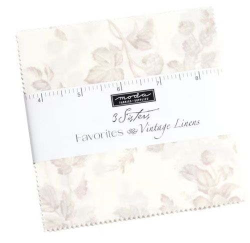 Vintage Linens 5" Charm Pack by 3 Sisters