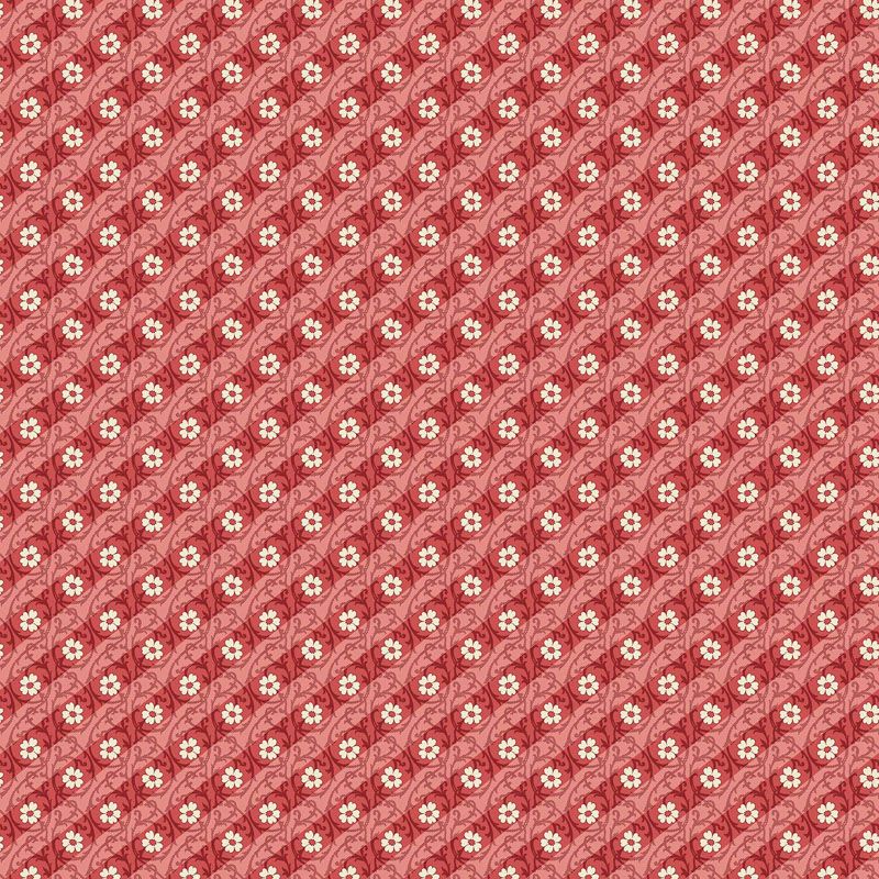 Lighthouse Red fabric: Saltmallow Marsh, Red Roof