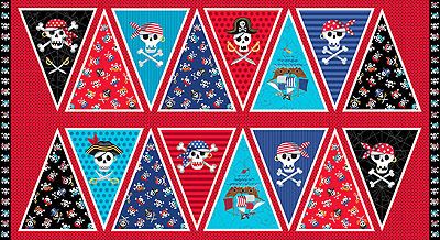 Pirates fabric: Pirate Bunting Panel