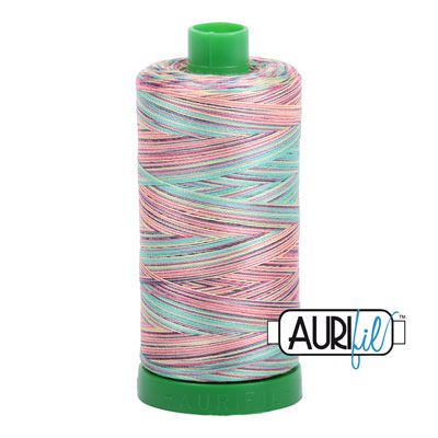 Aurifil 40 Cotton Variegated Thread 3817 Marrakesh