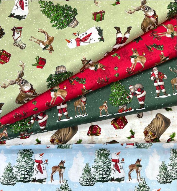 Classic Christmas fabric: Fat Quarter Bundle