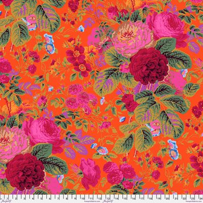 Kaffe Fassett Gradi Flora Tomato Fabric