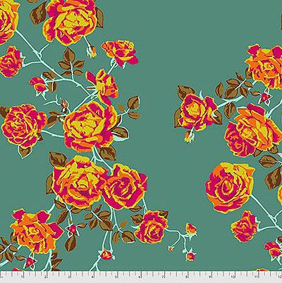 Love Always AM fabric: Social Climber, Teal