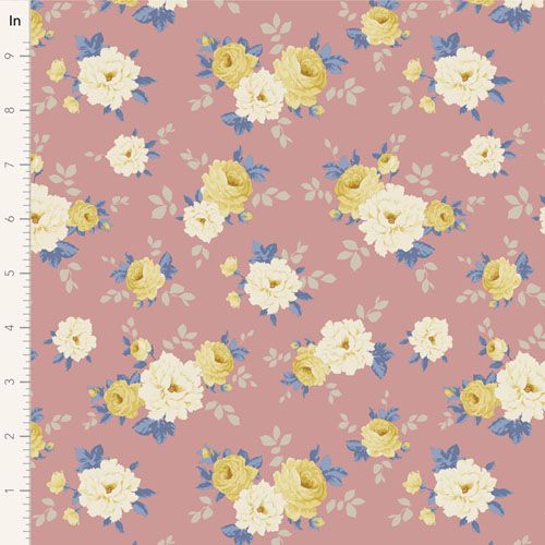 Tilda Sunday Brunch fabric: Pernille, Pink