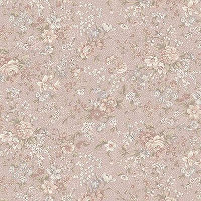 Nature's Harmony Fabric: Scattered Flowers Pastel Pink (per 1/4 metre)