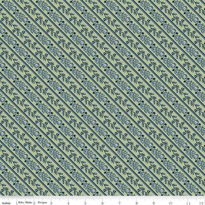 Sense and Sensibility Fabric Devonshire Green (per 1/4 metre)