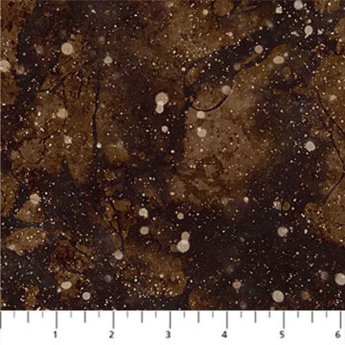 Highland View fabric: Highland Rain, Brown