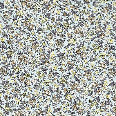 Lecien Florals: Small Packed Florals Sky (per 1/4 metre)