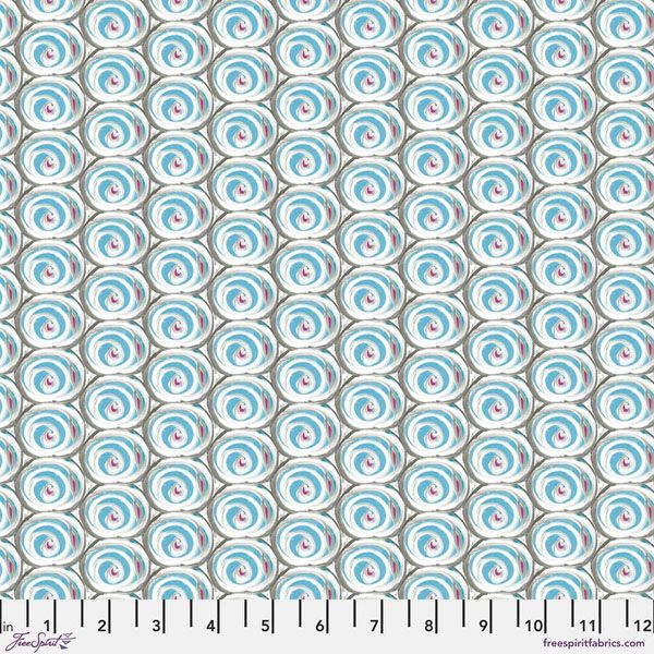 Dance of Dreams fabric: Eye Spy, Blue