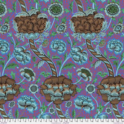 Kaffe Fassett x Morris & Co Fabric: Wandle Cobalt