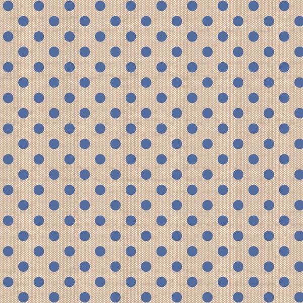 Tilda fabric: Creating Memories Summer Polkadot Blue