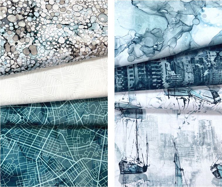 City Harbour fabric: Fat Quarter Bundle