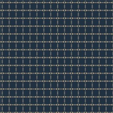 Nouveau fabric: Diamond Stripe, Navy