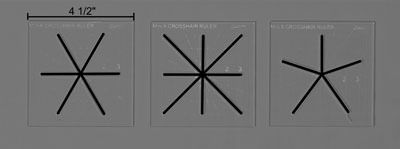 Westalee Ruler Mini Crosshair Square Set