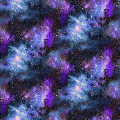 Planetary Missions Fabric: Nebula Blue (per 1/4 metre)