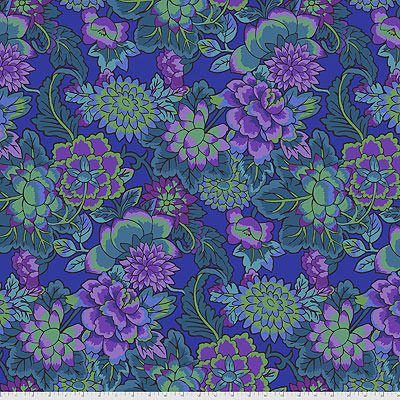 Kaffe Fassett Collective: Cloisonne Blue (per 1/4 metre)