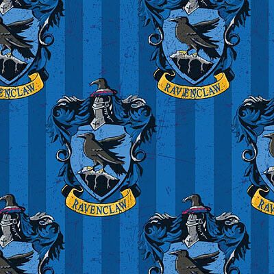 Harry Potter Fabric: Ravenclaw House Blue (per 1/4 metre)