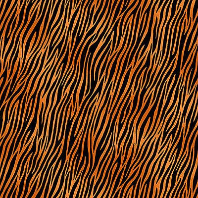 Jewel Tones Animal Prints fabric: Zebra Rust (per 1/4  metre)