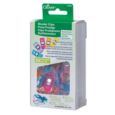 Clover Wonder Clips Neon Colours (50 per pack)