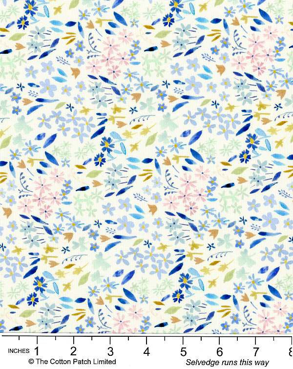 Ally Collection by Bluebellgray fabric: Cara Cornflower Lewis and Irene