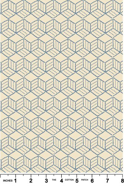 Hajime fabric: Hex Geo